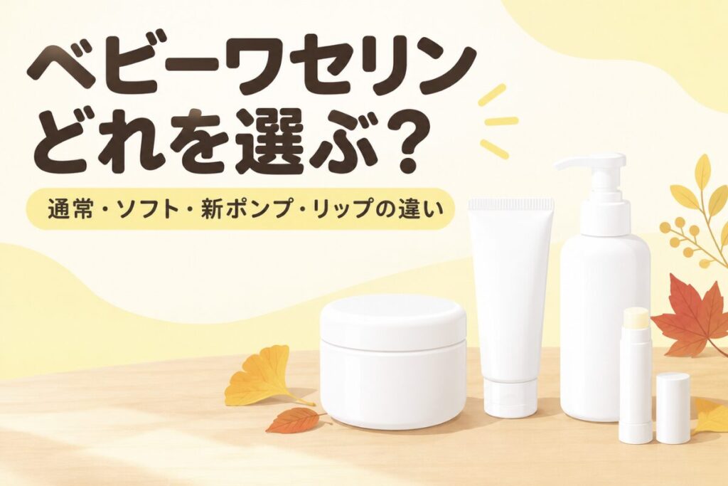 ベビーワセリン新CMで話題｜ソフト・新ポンプとの違いと選び方、どこで買える？
