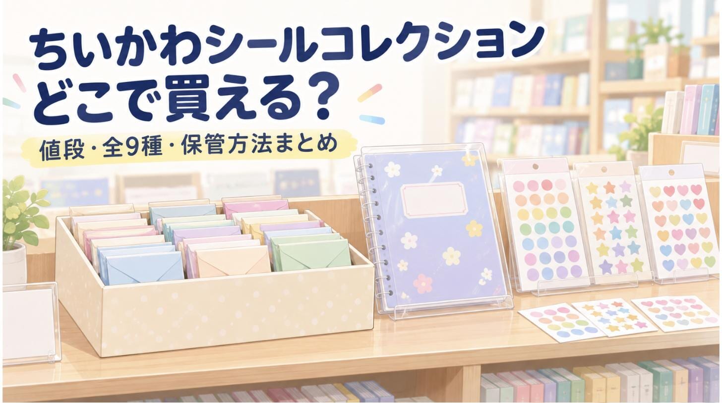 ちいかわシールコレクションはどこで買える？値段・全9種と集めたシールの保管方法