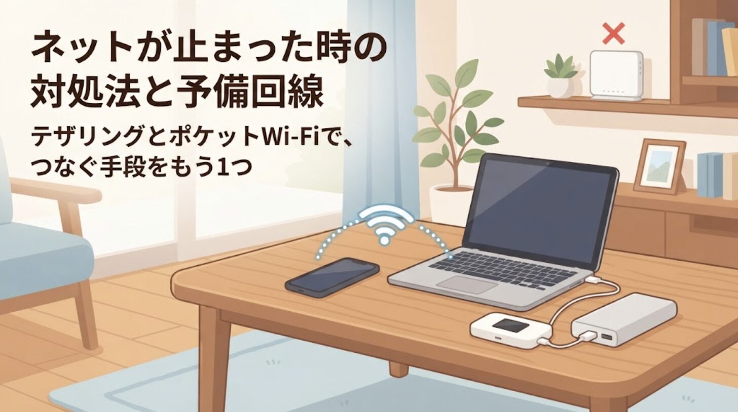 J:COMの通信障害でネットが使えない時の対処法と予備回線の選び方