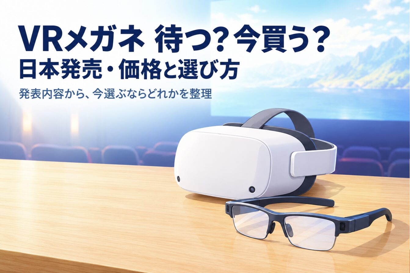 Meta VR Glassesの日本発売はいつ？価格と「今Quest 3Sを買うか待つか」の判断ポイント