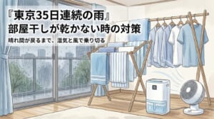 東京35日連続の雨、洗濯物が乾かない…いつ晴れる？部屋干し対策と長雨明けにやること