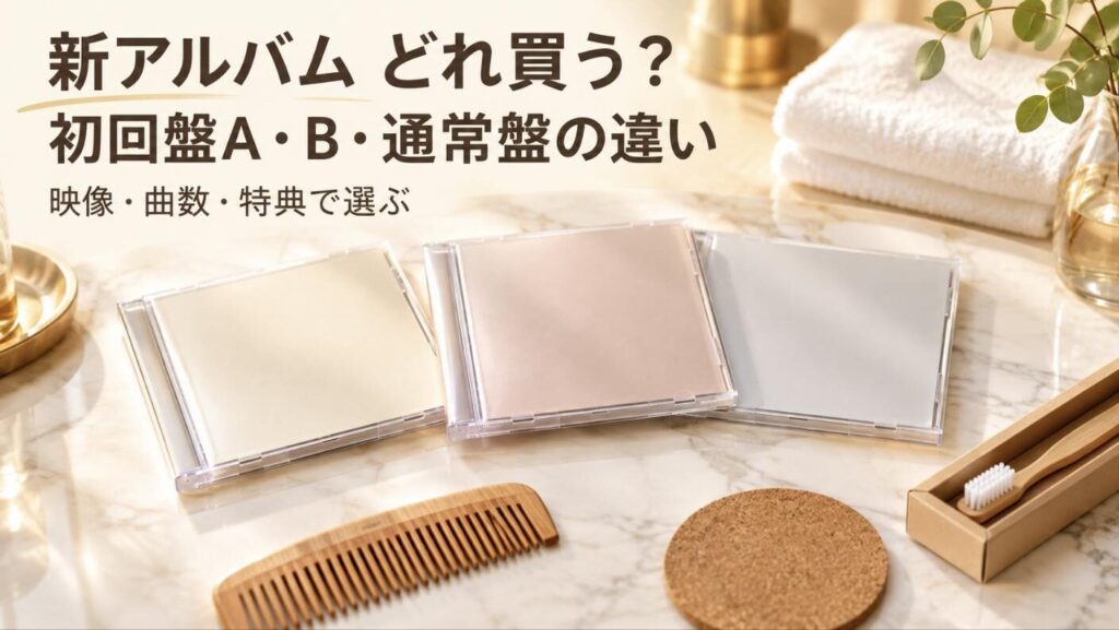 Snow Man『AMENITY』どれ買う？初回盤A・B・通常盤の違いと特典、予約先の選び方