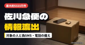 佐川急便の情報流出は最大5323万件｜自分は対象？偽SMS・迷惑電話の対策