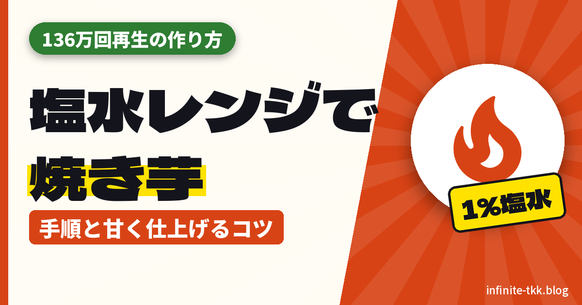 さつまいもを塩水につけてレンジで加熱する方法が話題｜作り方の手順と、甘く仕上げるコツ・道具の選び方